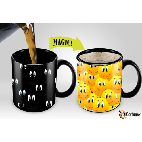 10oz Matte Black Colour Changing Mug Thumbnail